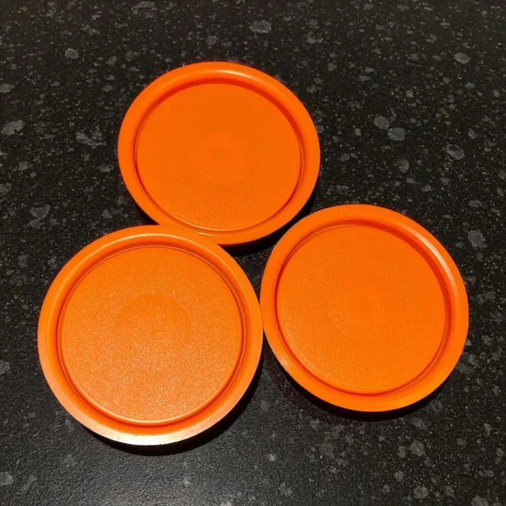 Tupperware 201 Orange Midget Seal Lid Replacement 2.25